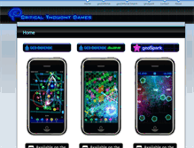 Tablet Screenshot of criticalthoughtgames.com